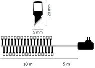 11055 Osvětlení vánoční 18m-180 LED teplá bílá+5m přívodní kabel-3