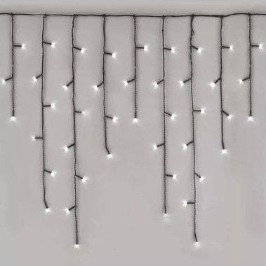 Christmas LED lights 10m Waterfall- 600 LED white lights+5 m cord