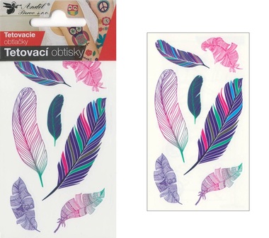 Tattoo Stickers 10,5x6 cm - Feathers