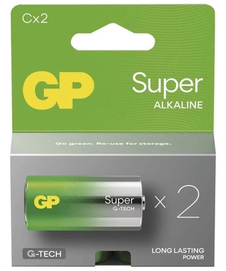 Alkaline Battery LR14 (C), 1,5 V, 2 pcs