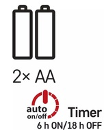 11280 Osvětlen&iacute; nano měděn&eacute; 1,9m - 20 LED tepl&aacute; b&iacute;l&aacute; + časovač-4