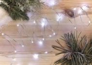 11282 Osvětlen&iacute; nano stř&iacute;brn&eacute; 1,9m - 20 LED studen&aacute; b&iacute;l&aacute; + časovač-6