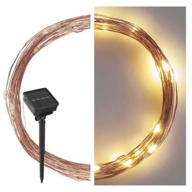 Solar Lighting Chain 12 m - 120 LED WARM WHITE Solar Lighting Chain 12 m - 120 LED WARM WHITE