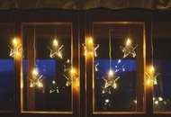 11328 Hvězda z&aacute;věs 8 LED, tepl&aacute; b&iacute;l&aacute;-6