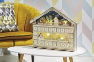11387 Adventní kalendář dřevěný 49 x 40 cm, 10 LED teplá bílá + časovač-5