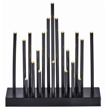 20LED CANDLE STAND BLACK WW