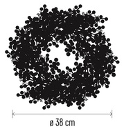11396 Věnec s osvětlen&iacute;m 38 cm, tepl&aacute; b&iacute;l&aacute;, 20 LED-3