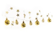 Garland, Gold ball 1.9 m, warm white, 20 LEDs