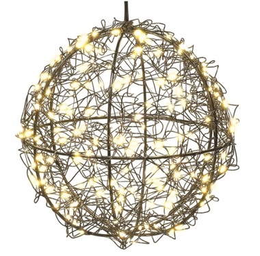 LED glowing ball, 200 LEDs, warm white, 20 × 20 × 20 cm