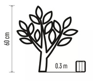 11412 Osvětlen&iacute; větve 60 cm, 24 LED, tepl&aacute; b&iacute;l&aacute; + 0,3 m př&iacute;vodn&iacute; kabel + časovač-3
