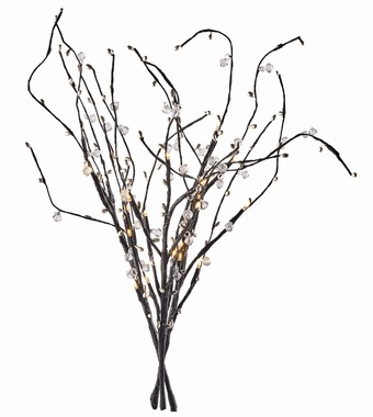 Branch lights, 60 cm, 24 LEDs, warm white + 0.3 m power lead + timer