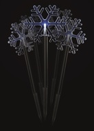 11416 Osvětlen&iacute; vločky z&aacute;pich 30 cm,  5 LED, studen&aacute; b&iacute;l&aacute; + časovač-2