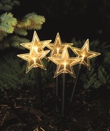 11417 Osvětlen&iacute; hvězdy z&aacute;pich 30 cm,  5 LED, tepl&aacute; b&iacute;l&aacute; + časovač-3