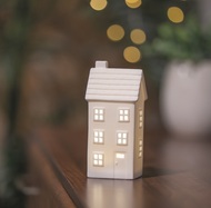 11483 Keramický domek LED svítící, 1 LED, teplá bílá, 7,7 × 16,3 × 6 cm-5
