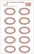 Stickers for Spice Jar 25x14 cm, Full Oval, 5. BROWN