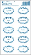 Stickers for Spice Jar 25x14 cm, 4. BLUE