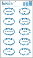 Stickers for Spice Jar 25x14 cm, 4. BLUE