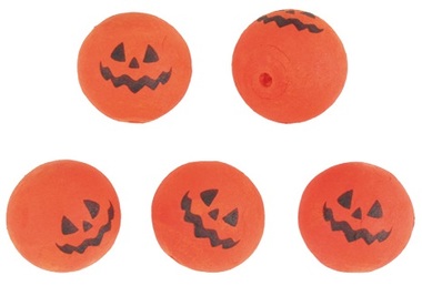 Pumpkin made of pulp, 3 cm, set of 5 pieces