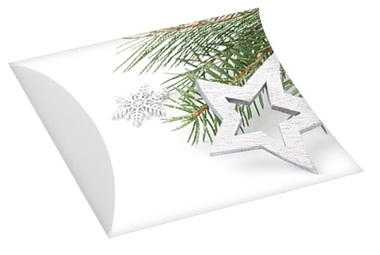 Folding Paper Giftbox w/Glitter size M 28 x 15 cm