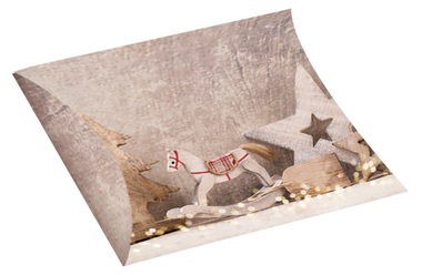 Folding Paper Giftbox w/Glitter size L 33 x 25 cm