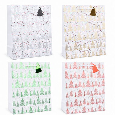 Christmas Tree Bag with embossing 18 x 23 x 10 cm
