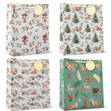 Christmas Forest Bag with embossing 26 x 32 x 12 cm
