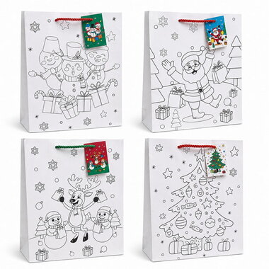 Christmas Bag to paint 26 x 32 x 12 cm
