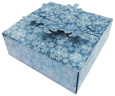 Folding Gift Box 15x15x5 cm, Blue