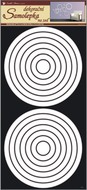 Wall Sticker 60x32 cm, White Circles