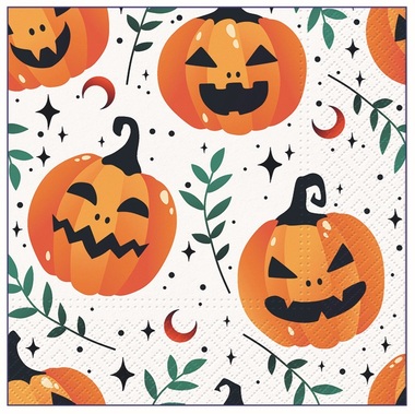 Paper napkins Halloween, 3-ply, 33 x 33 cm, 20 pcs