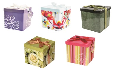 Folding Gift Box M+  17 x 17 x 17 cm