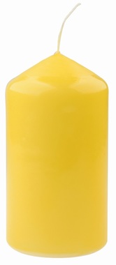 Candle YELLOW 6 x 11 cm, 32 hours, Cylinder Shape