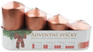 14375 Adventní svíce válec měděná LAK postupka 50, 75, 90, 105 x 60 mm, 4 ks-3