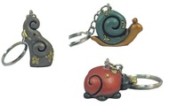 Key Chains, coloured, pearl, approx.3 cm