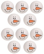 1447 Hlavičky z buničiny sněhul&aacute;ci, 3cm, 10 ks-2