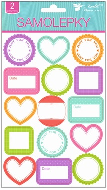 Write-on Stickers 2 Sheets 21 x 14 cm 
