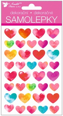 Stickers Hearts 15 x 10 cm 