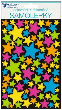 Stickers Hologram Stars 21 x 14 cm 