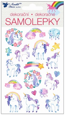 Stickers 3D Unicorns 14 x 10 cm 