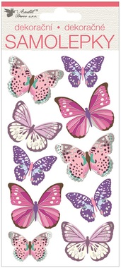 Stickers  Butterflies 10 x 21,5 cm, 3D
