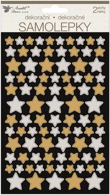 Stickers Stars 14 x 15 cm, 2 Sheets