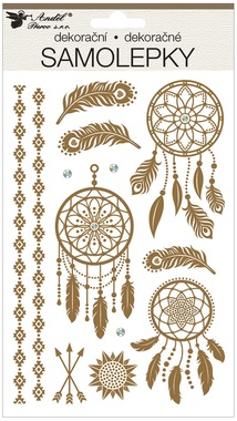 Sticker 14,5 x 25 cm, Pop up, Dreamcatchers & Sequins