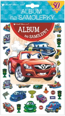 Sticker Album Cars + 50 holographic stickers 16 x 29 cm