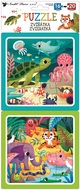 Puzzle Animals 2 sets 15 x 15 cm, 16 + 20 pcs