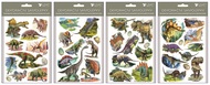 Stickers with Glitter and 3D Effect Dinosaurs 13 x 19 cm