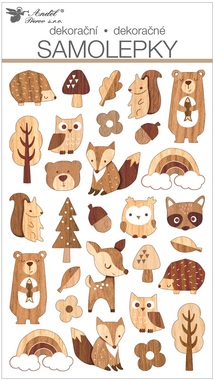 Stickers 14 x 25 cm Forest Animals