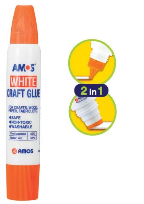 White Craft Glue 34 ml for Paper, Wood, Fabric
