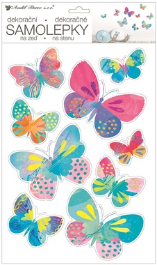 Wall Sticker Colourful Butterflies 42 x 25 cm