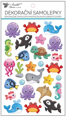 Sea World Stickers Plastic 14.5 x 25 cm