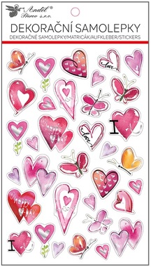 Stickers Love with Gloss 14.5 x 25 cm